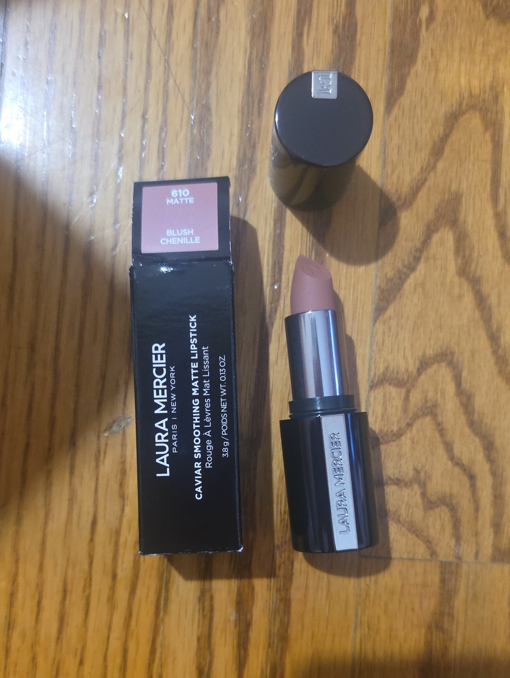 laura mercier Caviar Smoothing Matte Lipstick — Blush Chenille (soft pink nude)